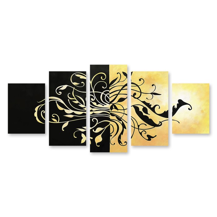 Модульная картина "Узоры" 120*51 см