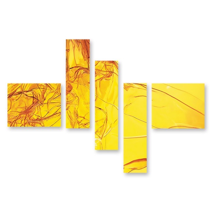 Модульная картина "Жёлтые узоры" 90*62 см