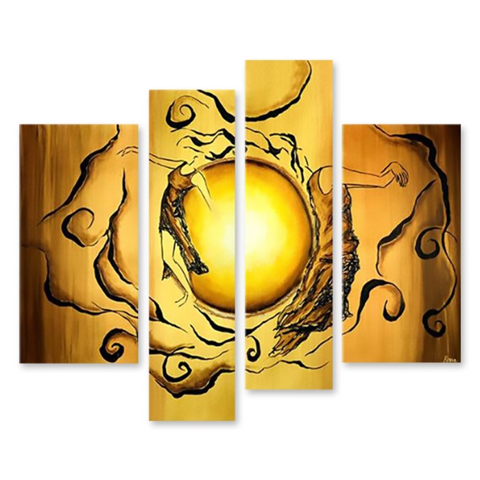 Модульная картина "Центр солнца" 120*99 см