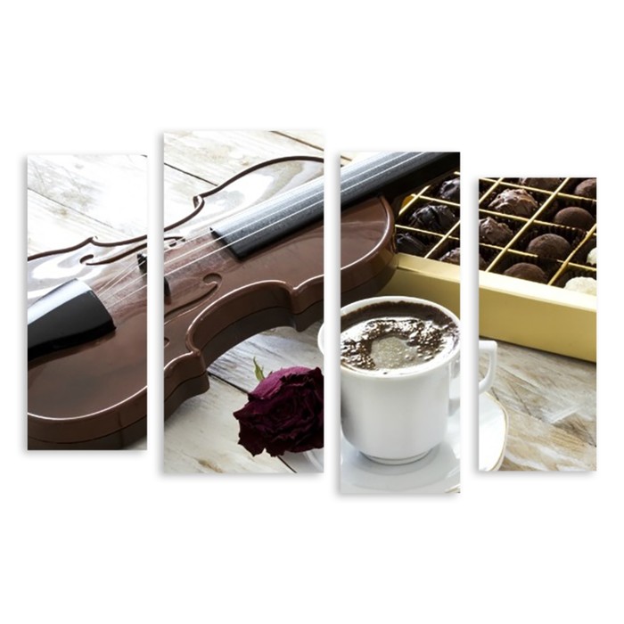 Модульная картина "Набор скрипача" 90*59 см