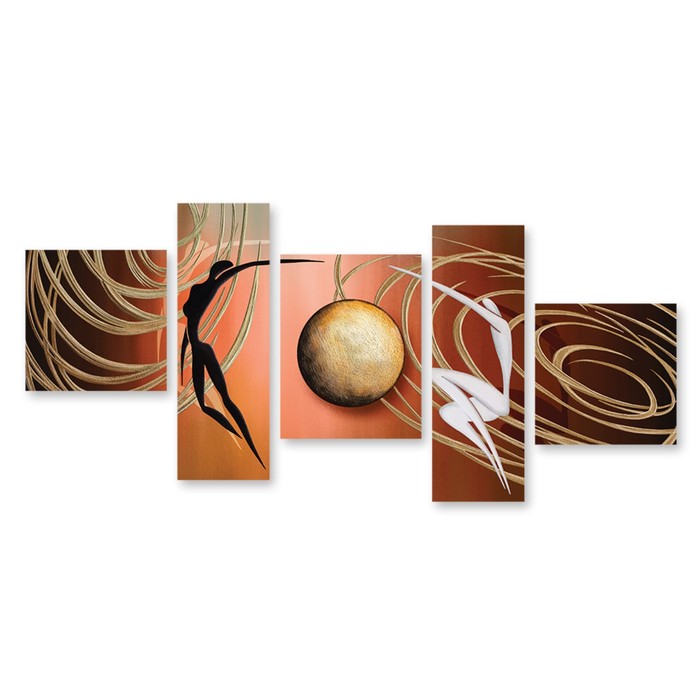 Модульная картина "В движении" 90*38 см