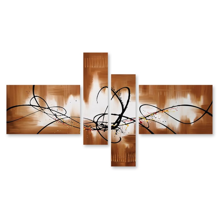 Модульная картина "Шоколадный крем" 90*56 см