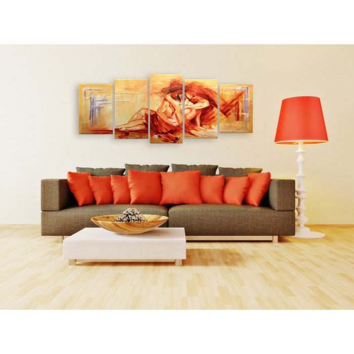 Модульная картина "Наслаждение" 120*50 см