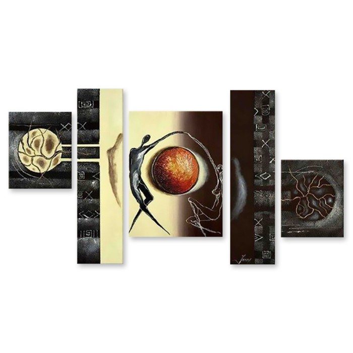 Модульная картина "Танец любви" 120*53 см