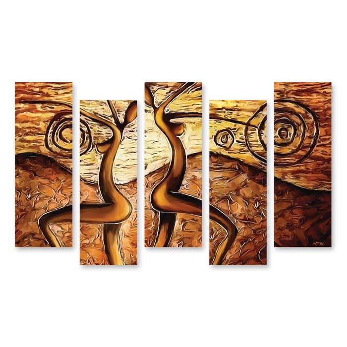 Модульная картина "Взаимность" 90*56 см