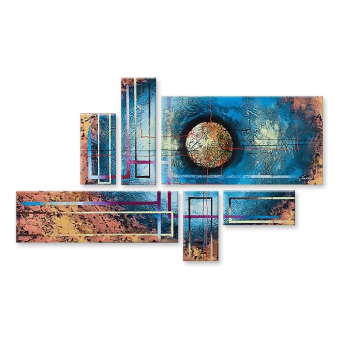 Модульная картина "Земная иллюзия" 90*29 см