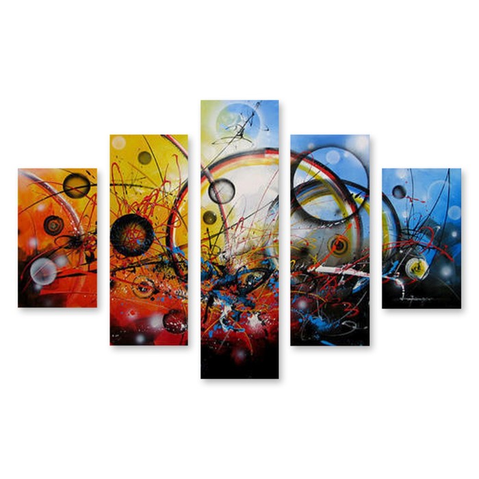 Модульная картина "Круговорот" 120*77 см