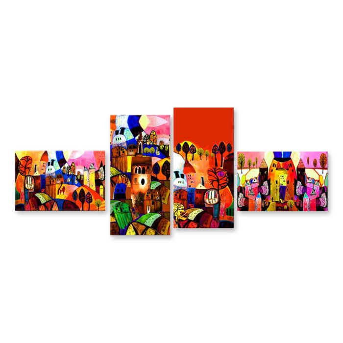 Модульная картина "Разнообразие красок" 90*41 см