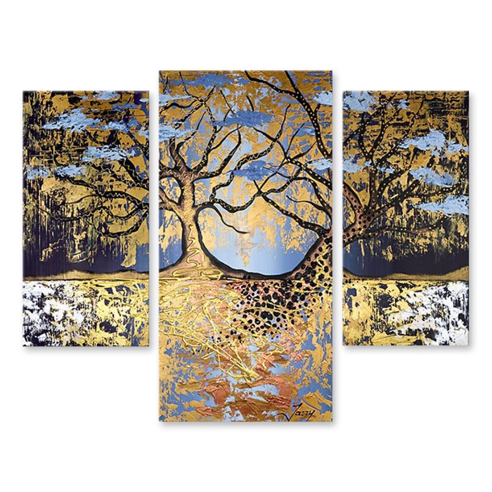 Модульная картина "Золотой парк" 90*76 см