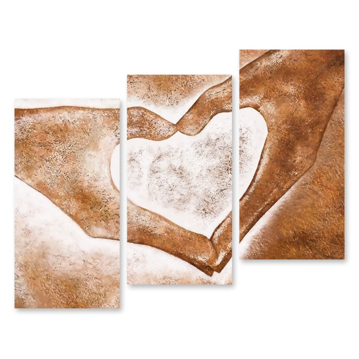 Модульная картина "Милый жест" 90*70 см