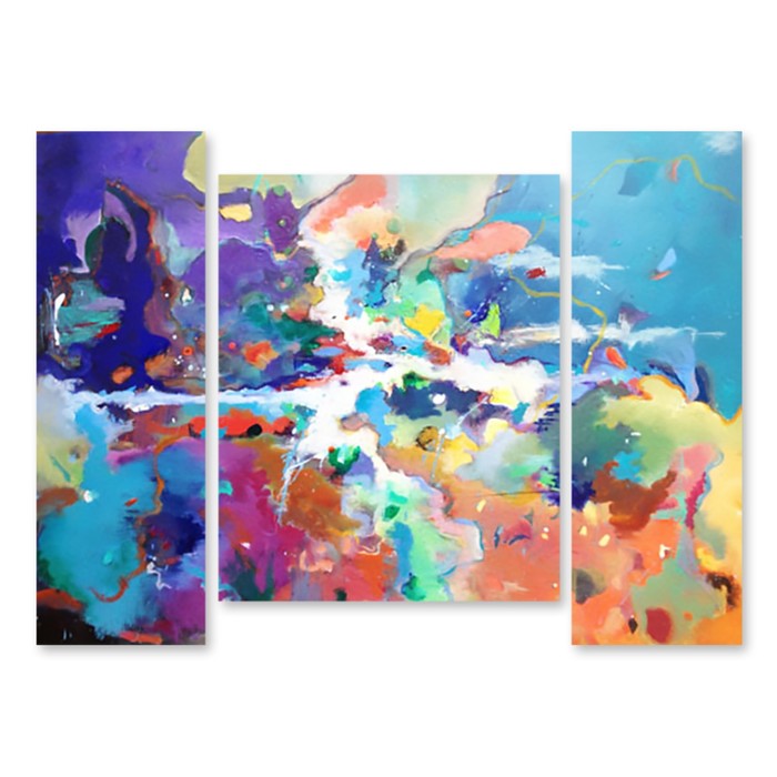 Модульная картина "Кляксы" 90*63 см