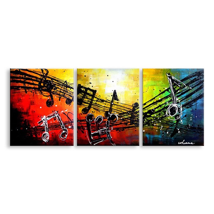 Модульная картина "Современная музыка" 120*48 см