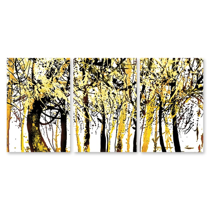 Модульная картина "Лесной мотив" 120*58 см