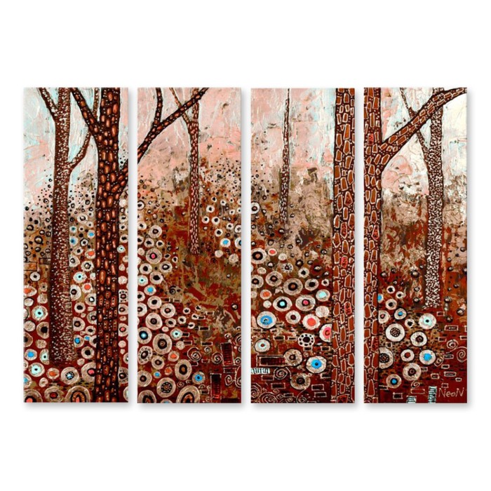 Модульная картина "Сказочный лес" 90*64 см