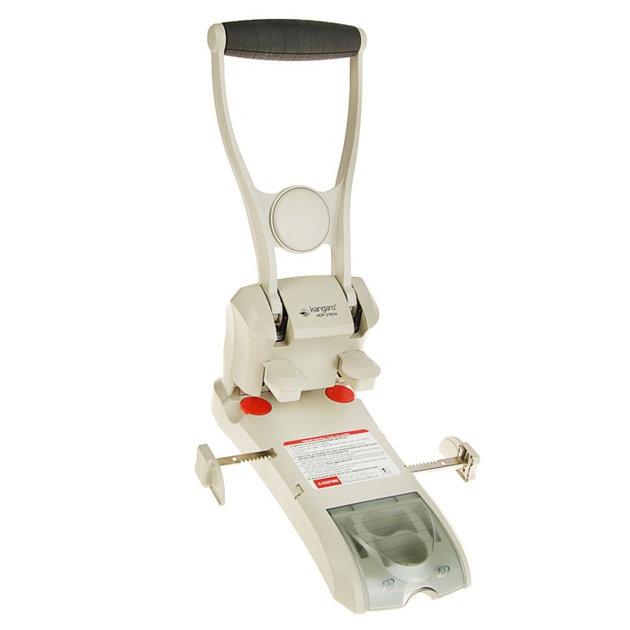 Дырокол мощный до 150 листов Kangaro HDP-2160N, металлический, с линейкой, черный