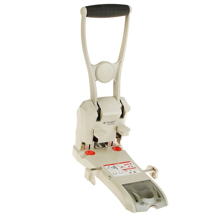 Дырокол мощный до 290 листов Kangaro HDP-2320N, металлический, с линейкой, микс