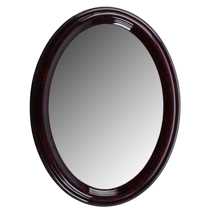 Зеркало «Овальное», размер отображения 65х45 см, махагон
