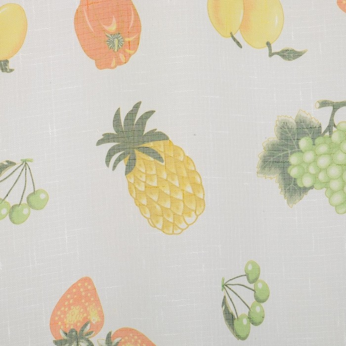 Тюль для кухни "Этель" Ананасы 130х180 см, 100% п/э