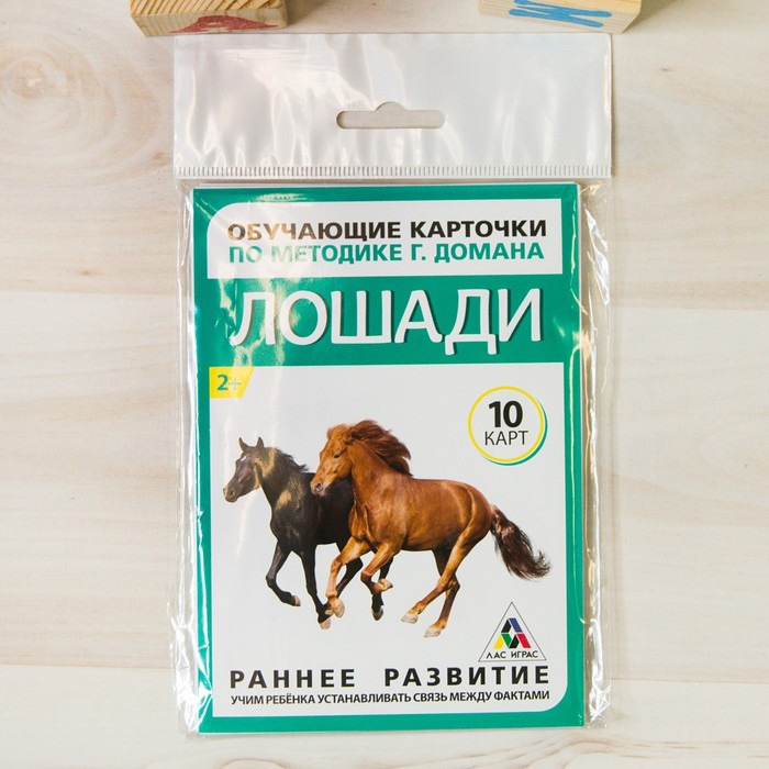 Обучающие карточки по методике Г. Домана "Лошади"