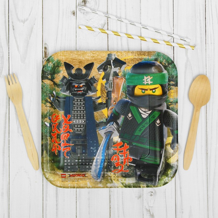 Тарелка "Лего Ниндзяго", 8 шт, 23 см