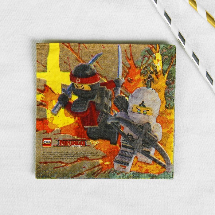 Салфетки бумажные "Лего Ниндзяго", 25х25 см (набор 16 шт)