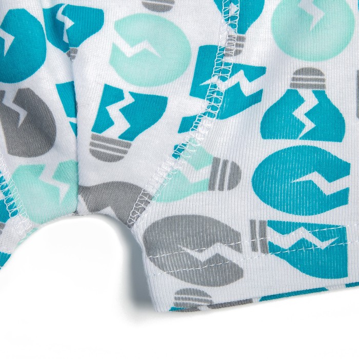 Комплект для мальчика (майка, трусы-боксеры), рост 140 см, цвет бирюзовый