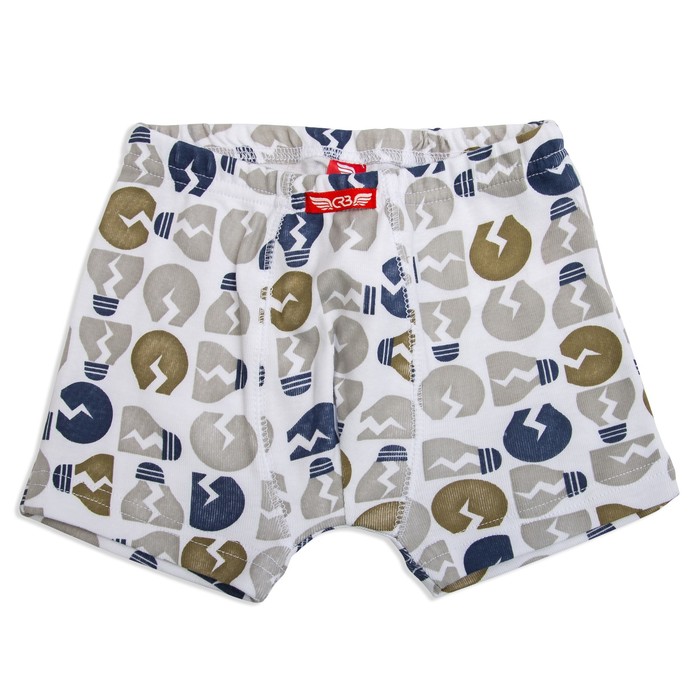 Трусы-боксеры для мальчика, рост 92 см, цвет серый