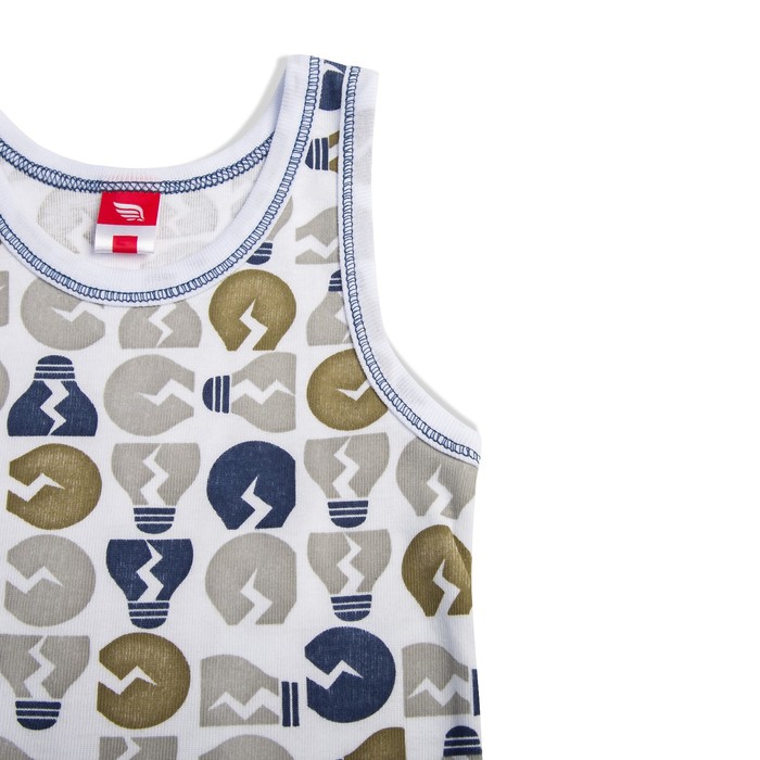 Майка для мальчика, рост 92 см, цвет серый