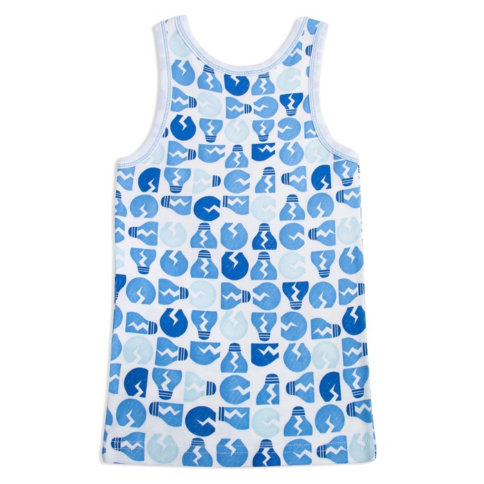 Майка для мальчика, рост 92 см, цвет голубой