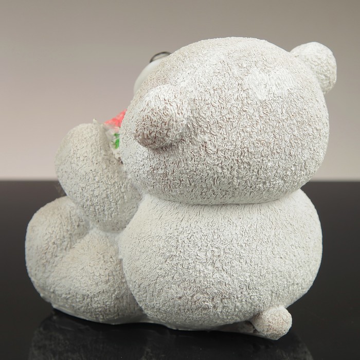 Фигурка "Медведь с цветочком"