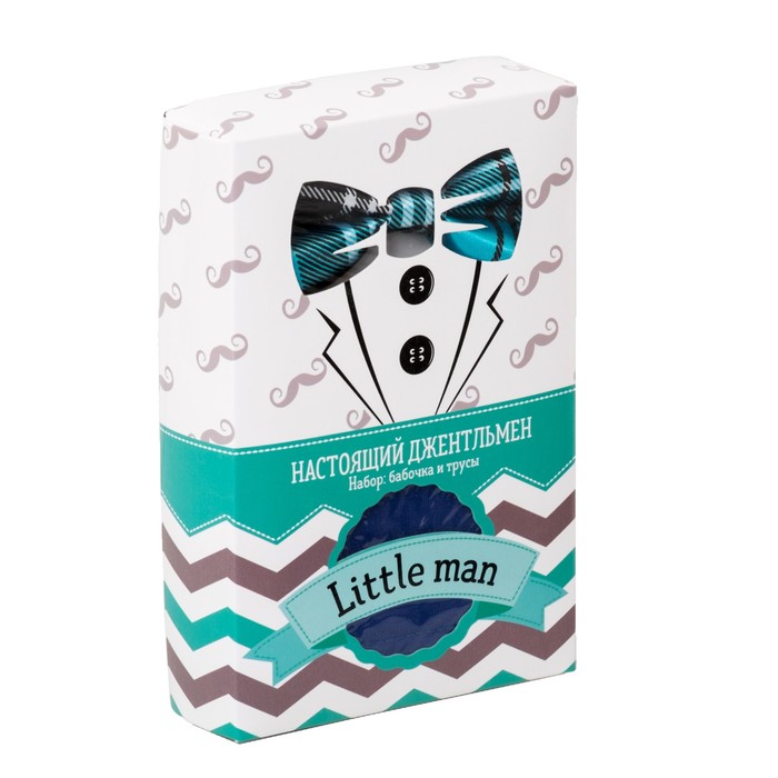 Набор "Настоящий джентльмен" трусы и галстук-бабочка, размер 30