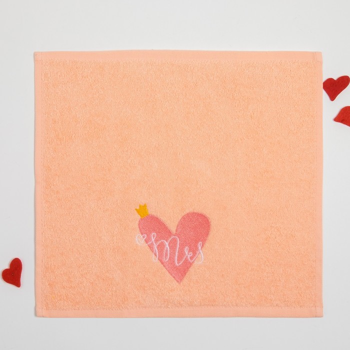 Набор полотенец "Mr & Mrs" 30х30 - 2 шт., 100% хл., 340 гр/м2