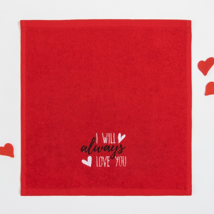 Набор полотенец "Love" 30х30 - 2 шт., 100% хл., 340 гр/м2