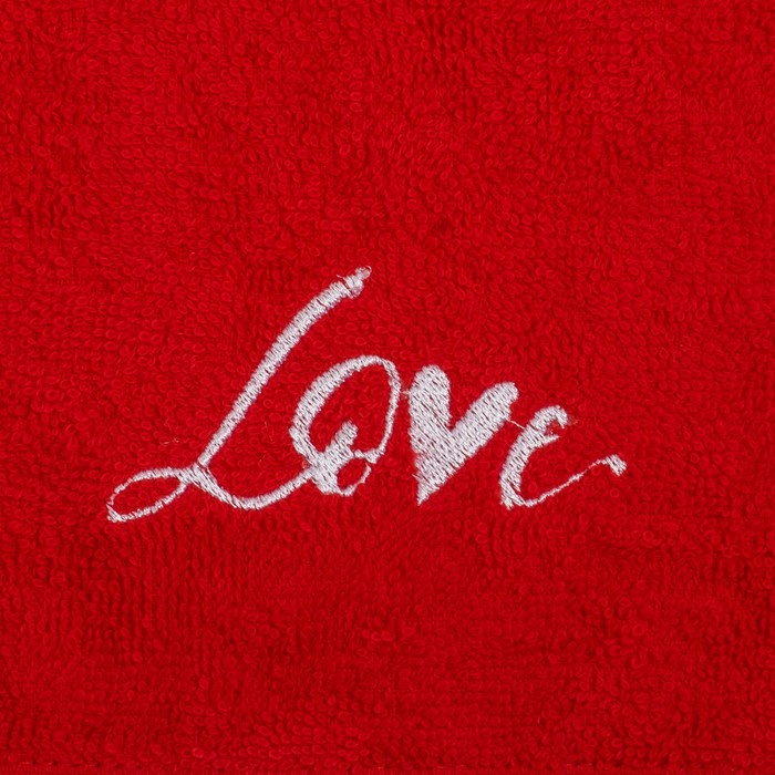 Набор полотенец "Сердце" 30х30 - 2 шт., 100% хл., 340 гр/м2