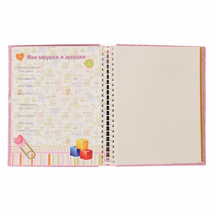 Фотоальбом магнитный 10 листов + 20 тематических страниц Diesel Our baby 3 (девочка)