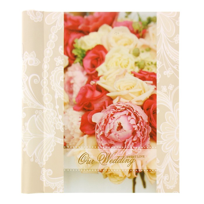 Фотоальбом магнитный 10 листов + 20 тематических страниц Diesel Wedding story8 пионы