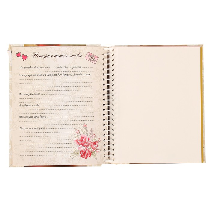 Фотоальбом магнитный 10 листов + 20 тематических страниц Diesel Wedding story8 розы