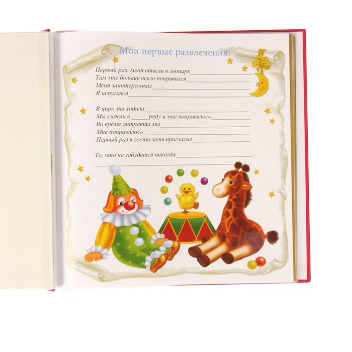 Фотоальбом магнит.12 листов + 24 темат. страницы Pioneer "Мои первые 5 лет" МИКС 28х31см