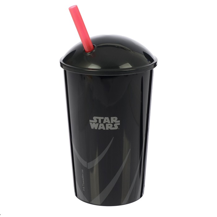 Стакан 400 мл "Звёздные войны. Дарт Вейдер", с соломинкой и крышкой