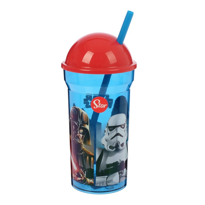 Стакан 460 мл "Звёздные войны. Классика", с соломинкой и крышкой-полусферой