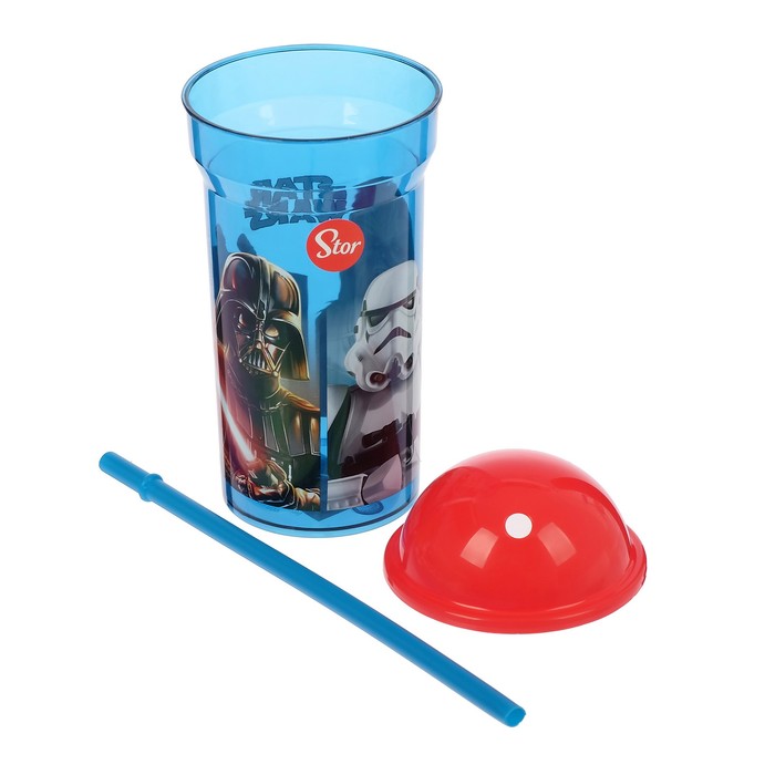 Стакан 460 мл "Звёздные войны. Классика", с соломинкой и крышкой-полусферой