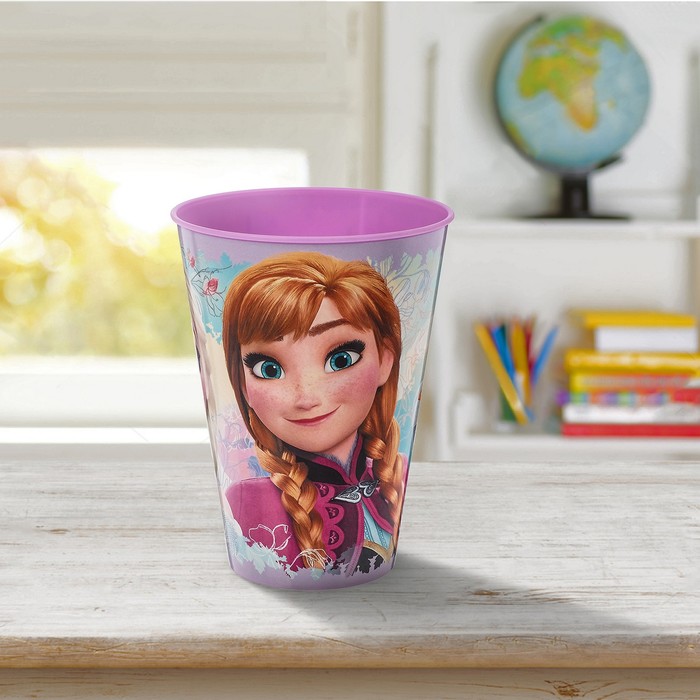 Стакан 430 мл "Холодное сердце. Цветы"