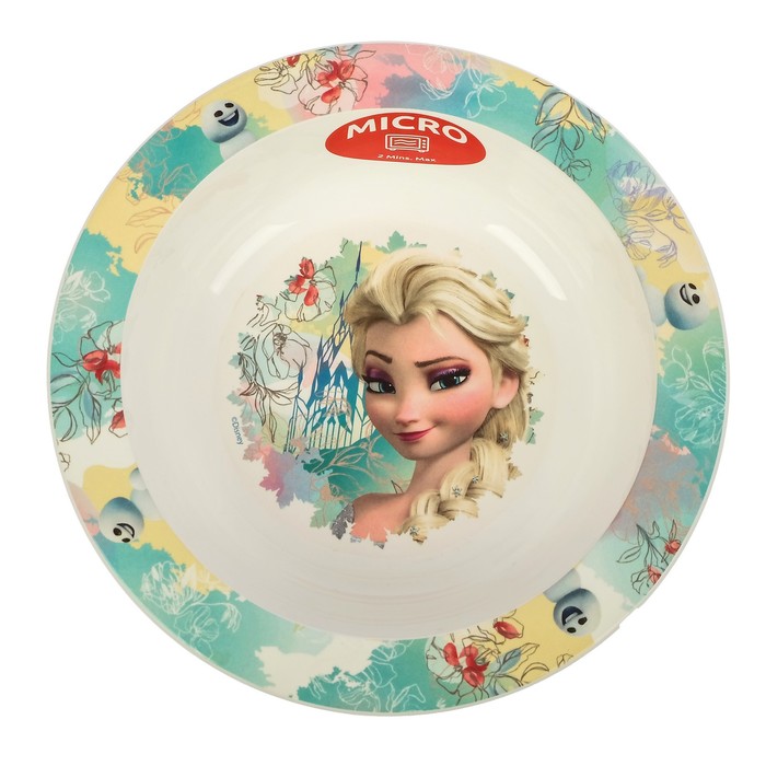 Миска "Холодное сердце. Цветы" для СВЧ