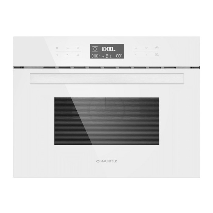Духовой шкаф Maunfeld MCMO.44.9GW, СВЧ, 44 л, 9 режимов, белое стекло