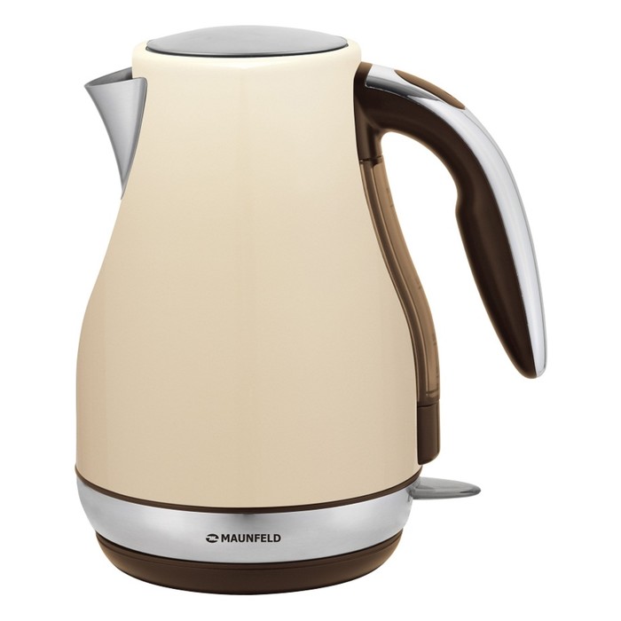 Чайник Maunfeld MFK-794BG, 1.7 л, 2200 Вт, съёмный фильтр, бежевый