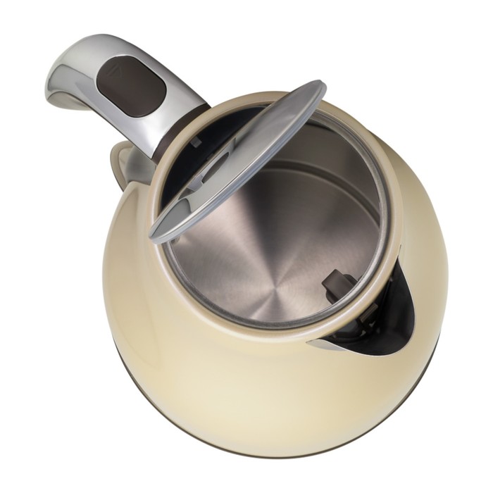 Чайник Maunfeld MFK-794BG, 1.7 л, 2200 Вт, съёмный фильтр, бежевый