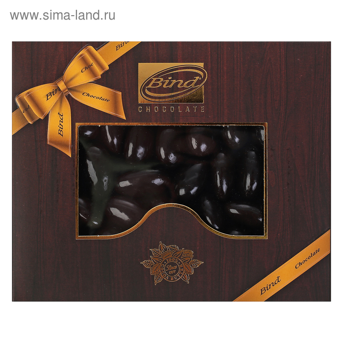 Драже с миндалем Bind, темный шоколад, 100 г