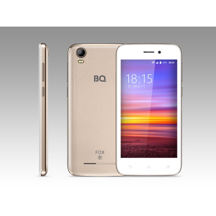 Смартфон BQ S-4583 Fox Power Gold 2sim,4,5" IPS,854*480, 8Gb, 1Gb RAM, 5Mp+2Mp