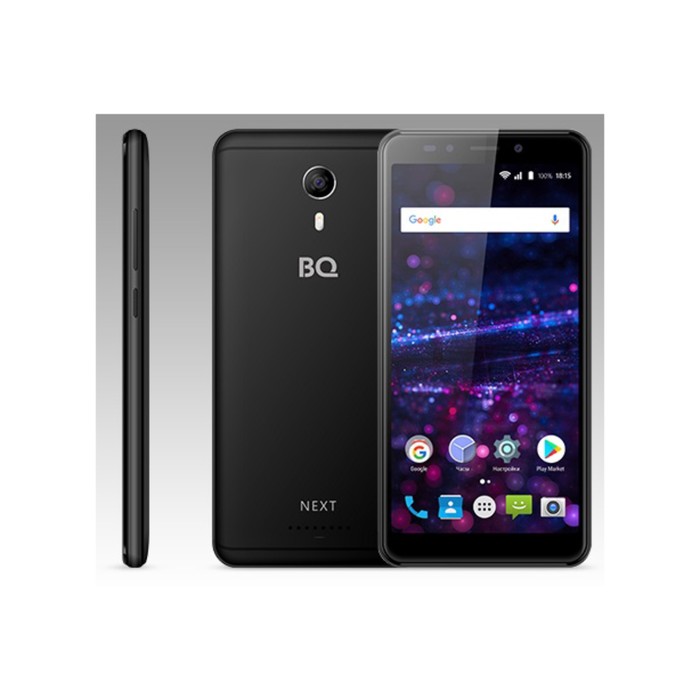 Смартфон BQ S-5522 Next Black 18:9. 5,45" FW+,960*480, 8Gb, 1GbRAM, 5Mp+5Mp
