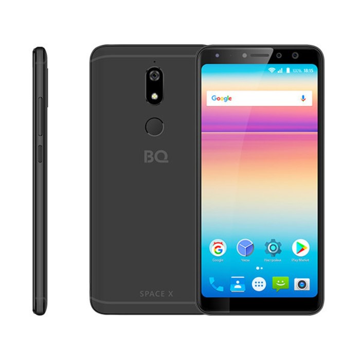 Смартфон BQ S-5700L Space X Black LTE 18:9. 5,7" IPS,1440*720, 32Gb, 3GbRAM
